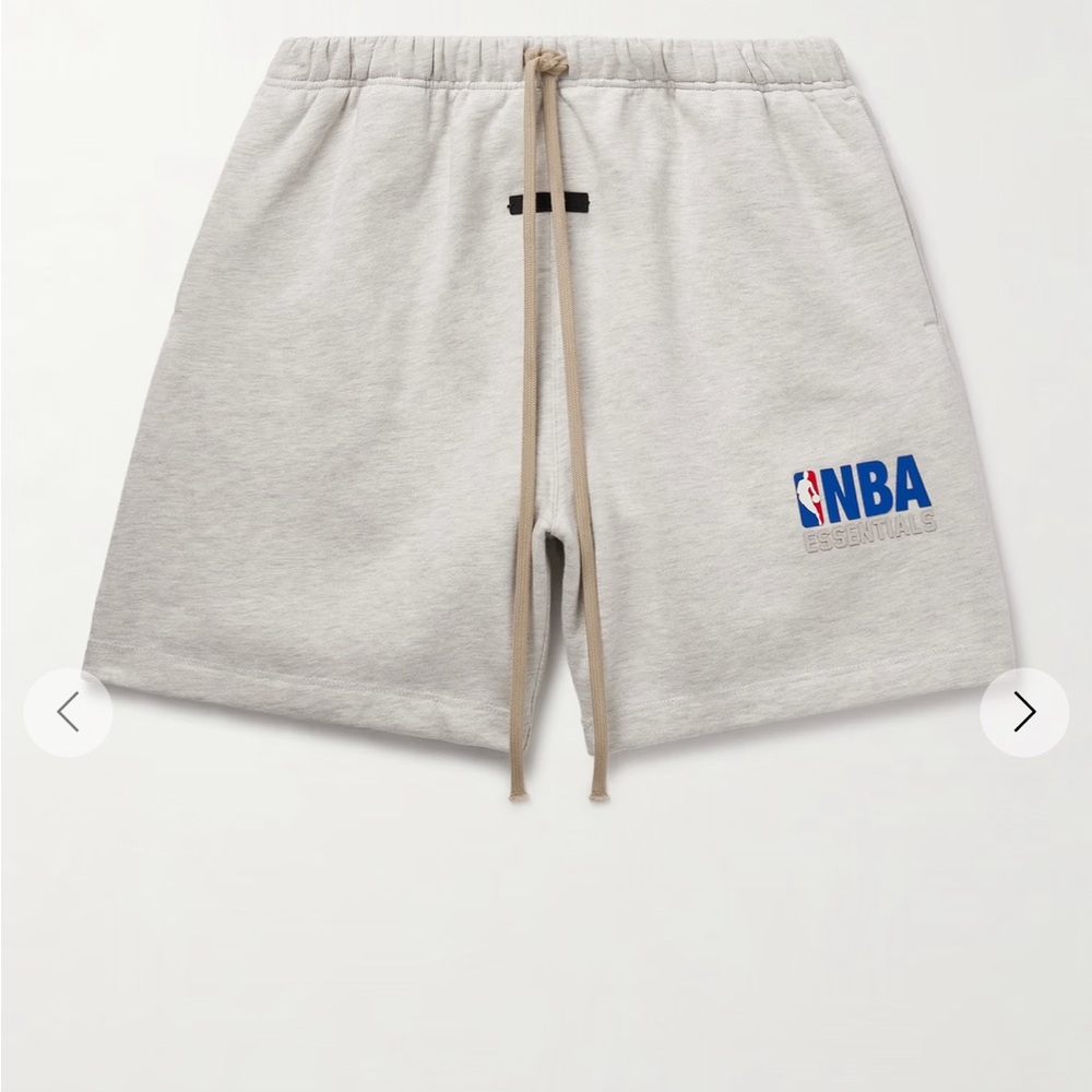 Fear of God Essentials x NBA shorts. NWT. Size small
